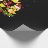 ダッククリスマスツリー ラッピングペーパー (角)