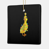 ダッククリスマスツリーTライトデコールスターギフトクリスマス セラミックオーナメント (左)