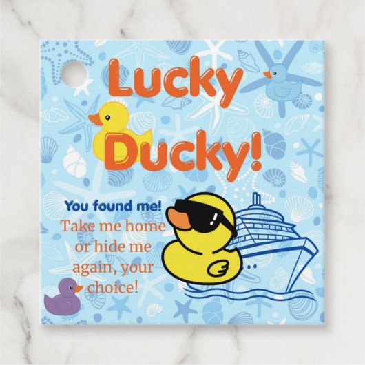 ダッククルーズブルーラベル フェイバータグ (正面)