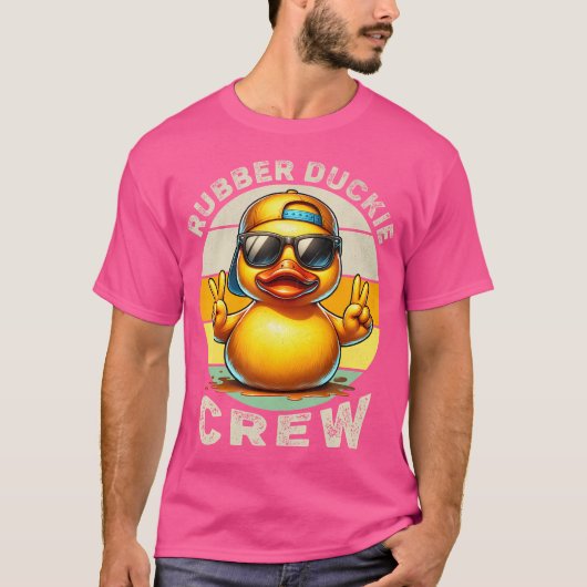 ダッククルーズボアゴムおもしろいダック狩り分隊 Tシャツ (正面)