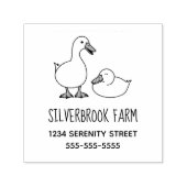 ダックグースファームの住所2 セルフインキングスタンプ (デザイン)