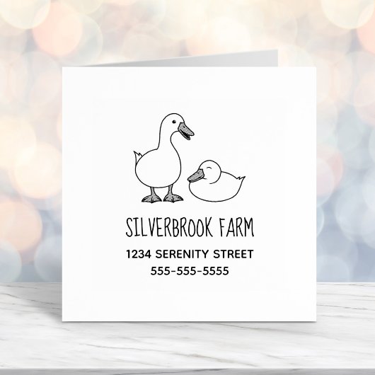 ダックグースファームの住所2 セルフインキングスタンプ