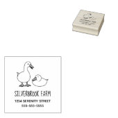 ダックグースファームの住所2 ラバースタンプ (押印)