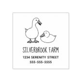 ダックグースファームの住所2 ラバースタンプ (インプリント)