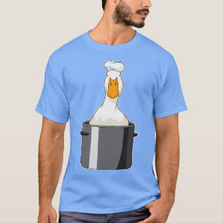 ダックシェフ料理ポットハット Tシャツ