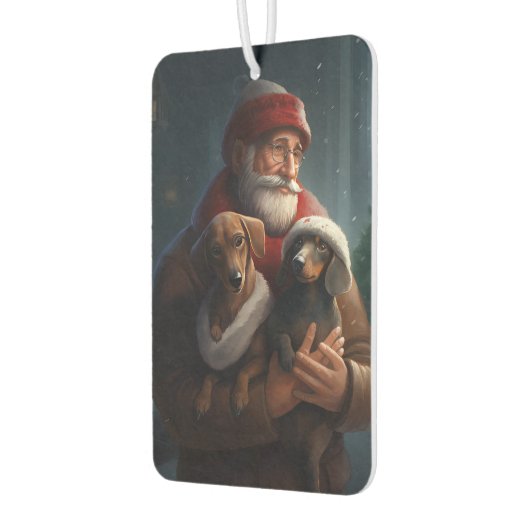 ダックシュントとサンタクロースフェスティバルクリスマス カーエアーフレッシュナー (左)