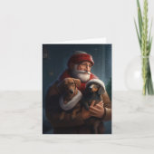 ダックシュントとサンタクロースフェスティバルクリスマス カード (正面)