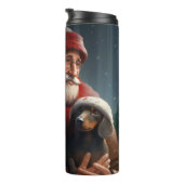 ダックシュントとサンタクロースフェスティバルクリスマス タンブラー (回転右)