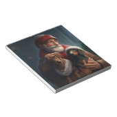 ダックシュントとサンタクロースフェスティバルクリスマス ノートパッド (アングル)