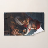 ダックシュントとサンタクロースフェスティバルクリスマス バスタオルセット (ハンドタオル)