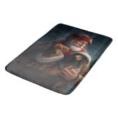 ダックシュントとサンタクロースフェスティバルクリスマス バスマット (アングル)