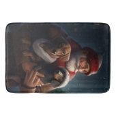 ダックシュントとサンタクロースフェスティバルクリスマス バスマット (正面)