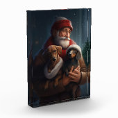 ダックシュントとサンタクロースフェスティバルクリスマス フォトブロック (左)