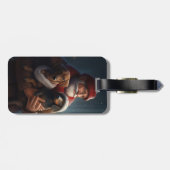 ダックシュントとサンタクロースフェスティバルクリスマス ラゲッジタグ (裏面横)