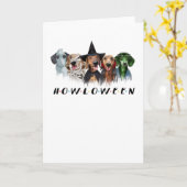 ダックシュントの衣装ハロウィーンtシャツのハロウィン カード (黄色い花)