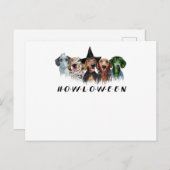 ダックシュントの衣装ハロウィーンtシャツのハロウィン ポストカード (正面/裏面)