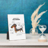 ダックシュントの解剖学 – おもしろい犬 フォトプラーク (側面)