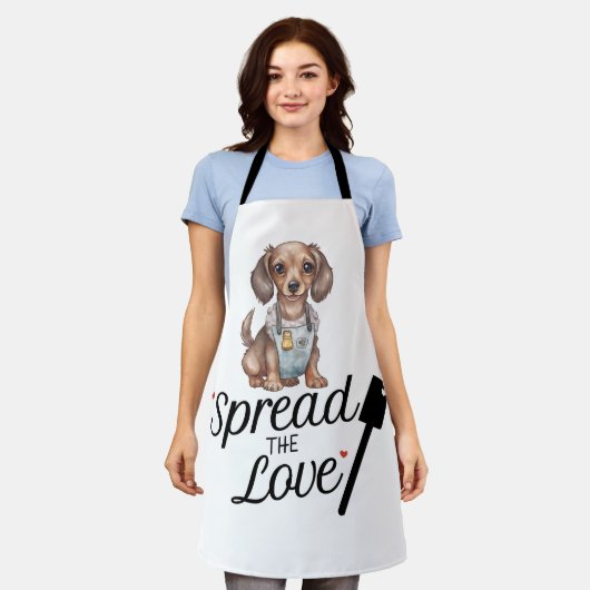 ダックシュントは愛を広めた エプロン (着用した状態)