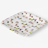 ダックシュントをテーマにした誕生日パーティープレート ペーパープレート (傾斜あり)