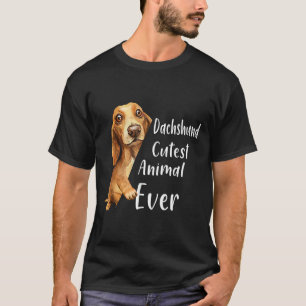 ダックシュント最愛の動物の愛犬家子犬ファン Tシャツ