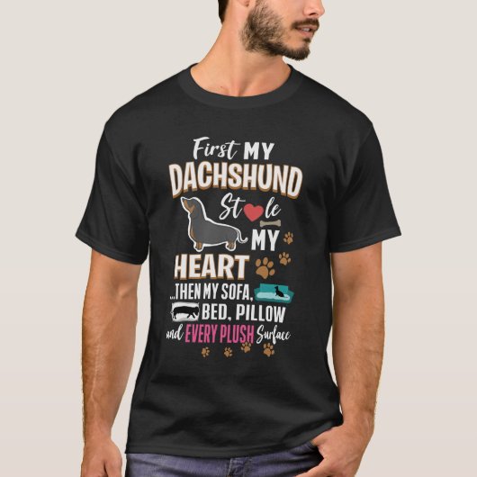 ダックシュント私のハートを盗んだ Tシャツ (正面)