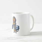 ダックシュント重量挙げ コーヒーマグカップ (正面右)