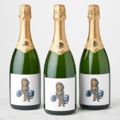 ダックシュント重量挙げ スパークリングワインラベル (ボトル)