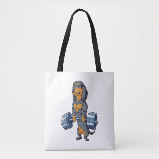 ダックシュント重量挙げ トートバッグ (正面)