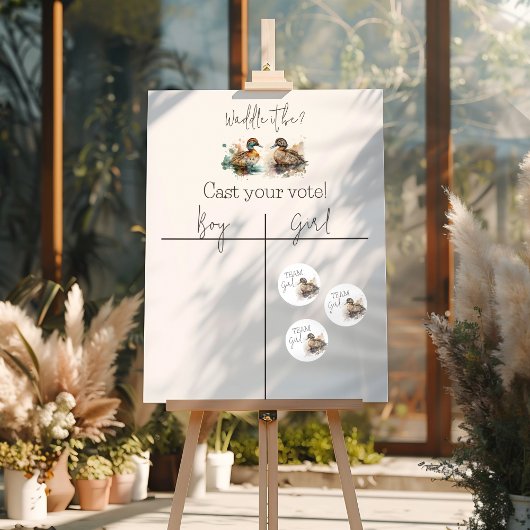 ダックジェンダーがチームガール投票を明らかにする ラウンドシール