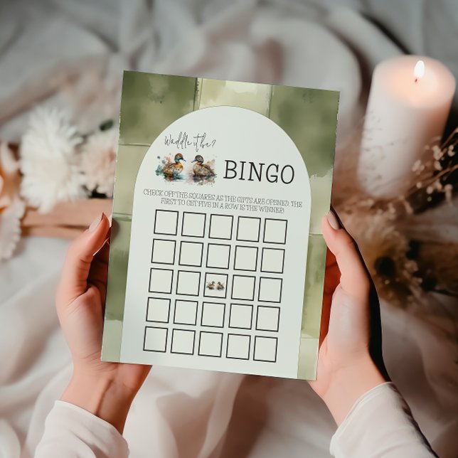 ダックジェンダーを明らかにするビンゴゲームカード (クリエイターアップロード済み)