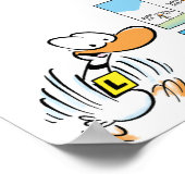 ダックスおもしろい航空ユーモアのポスター ポスター (角)