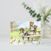 ダックスを食べる ポストカード (スタンド正面)