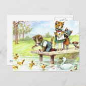 ダックスを食べる ポストカード (正面/裏面)