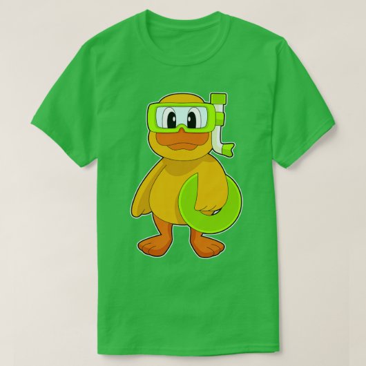 ダックスイミングシュノーケル Tシャツ (デザイン正面)