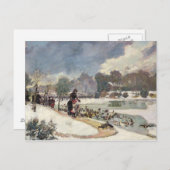 ダックスインザボワドゥブーローニュ ポストカード (正面/裏面)