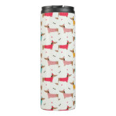 ダックスインセーターのホリデーパターン タンブラー (裏面)