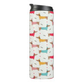 ダックスインセーターのホリデーパターン タンブラー (回転右)