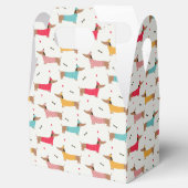 ダックスインセーターのホリデーパターン フェイバーボックス (オープン)