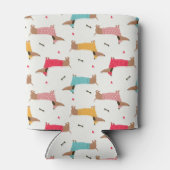 ダックスインセーターのホリデーパターン 缶クーラー (裏面)