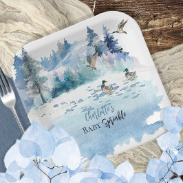 ダックスウッドランドフォレスト自然ボーイベビー散水 ペーパープレート