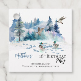 ダックスウッドランドフォレスト自然18thバースデーパーティー フェイバータグ