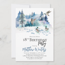 ダックスウッドランドフォレスト自然18thバースデーパーティー 招待状