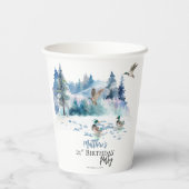 ダックスウッドランドフォレスト自然21歳の誕生日パーティー 紙コップ (裏面)