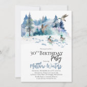 ダックスウッドランドフォレスト自然30th誕生日パーティー 招待状 (正面)