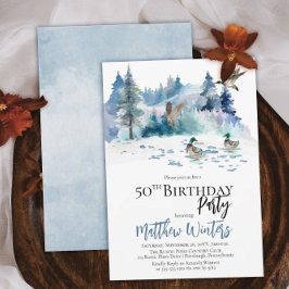 ダックスウッドランドフォレスト自然50th誕生日パーティー 招待状