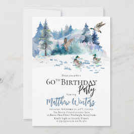 ダックスウッドランドフォレスト自然60th誕生日パーティー 招待状