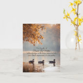 ダックスオンオータムレイク悔やみや弔慰サンキュー カード (黄色い花)