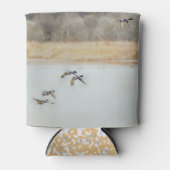 ダックスオ飛んでいるーバーレイクアートクーラーボックス 缶クーラー (正面)