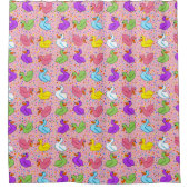 ダックスカラフルシャワーカーテン シャワーカーテン (正面)