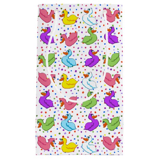 ダックスカラフル抱き枕 スモールペーパーバッグ (正面)